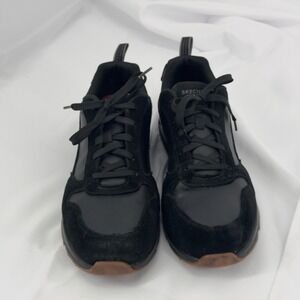 New Skechers Men's 12 Uno Black Sneakers Work Shoe Non-Slip MemoryFoam Insole